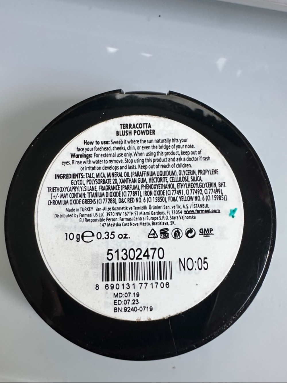 Farmasi Terracotta Blush Powder - No. 05 - Picture 2 of 5